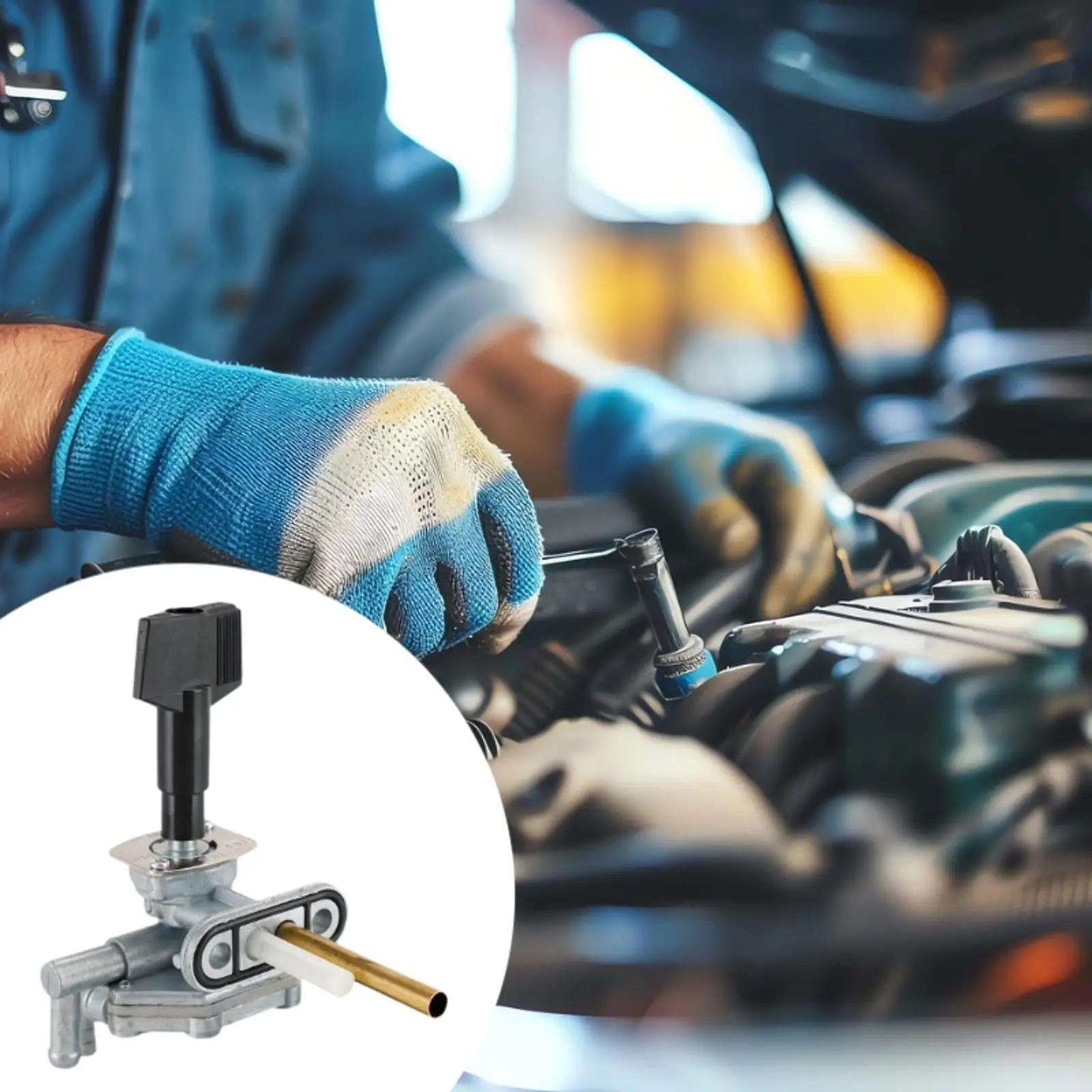 

Клапан топливного крана для мотоцикла, серебристый, прочный, запчасть для ремонта автомобилей Suzuki GSF600 GSF1200 GSF600S