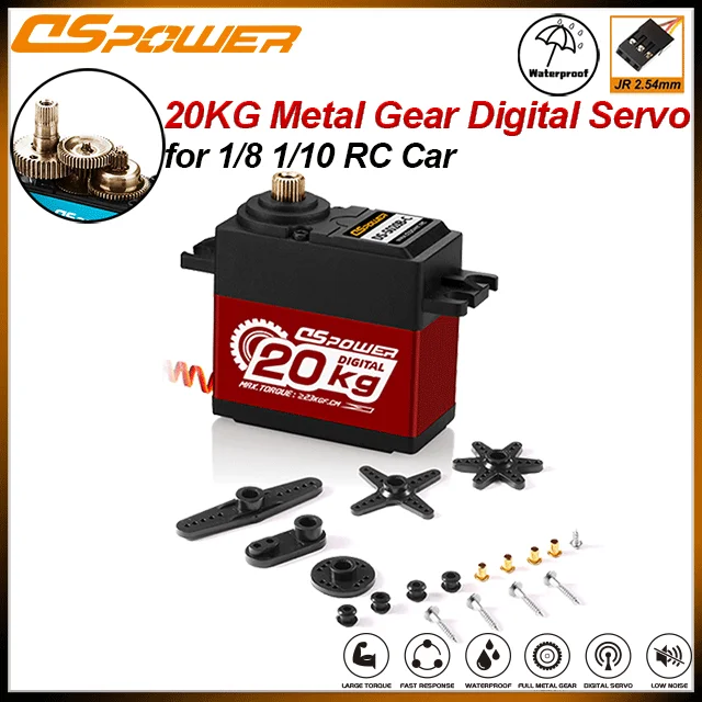 

DSPOWER 20 кг 180/300 градусов цифровой сервопривод с металлической шестерней для 1/8 1/10 гусеничного автомобиля игрушечный осевой Scx10 TRX4 TRX6 Wltoy RC Car