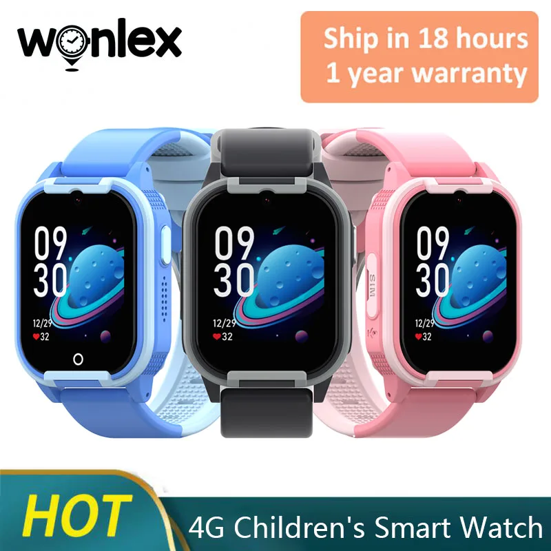 

Wonlex 4G Смарт-часы для детей GPS Wi-Fi трекер местоположения CT24 мониторинг кислорода в крови видеозвонок водонепроницаемые детские умные часы