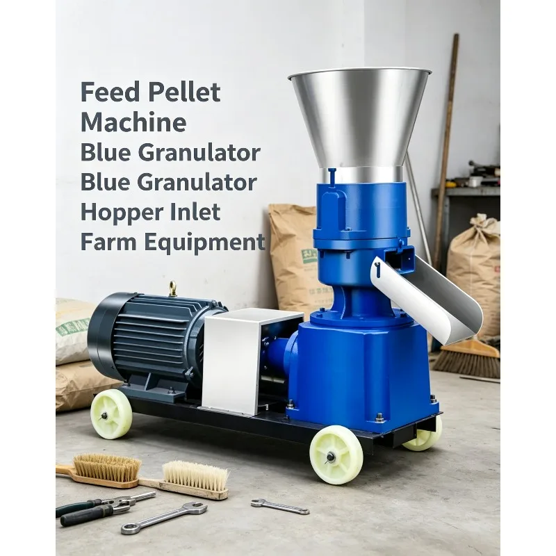 150‑200kg/h Electric Animal Feed Pellet Mill Granulator For Grain Straw Chicken Pig Fish Poultry Feed Processing Device Spare