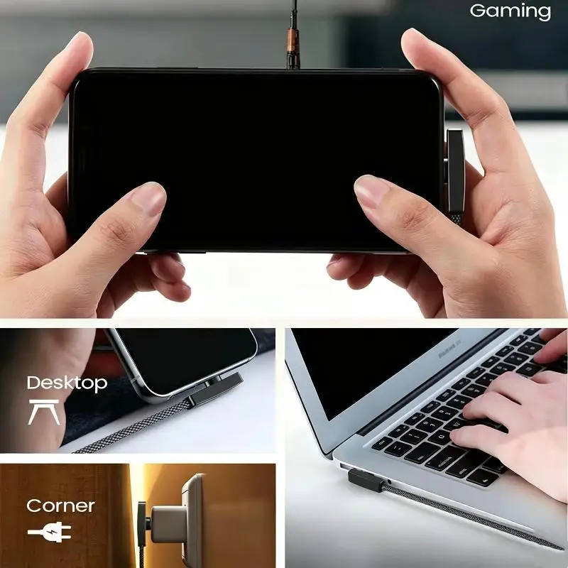 90° USB Type-C Charging Cable 100W Fast Charge 0.5m/1m/2m/ Optional for All Type-C Phones Gaming Car Use