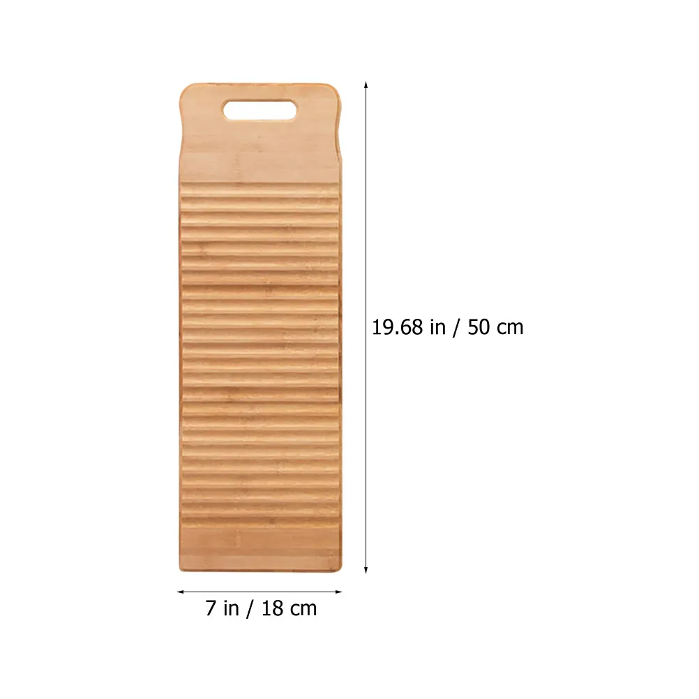 Wooden Washboard Premium Thickened Wood Laundry Board for Hand Washing Clothes Fast Cleaning Non-Absorbent Surface Easy Rinse