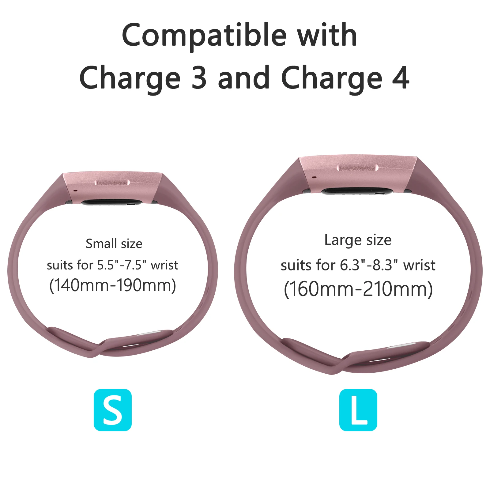 حزام رياضي من السيليكون لشحن Fitbit 4 ، سوار معصم ، حزام ساعة لشحن 3 SE