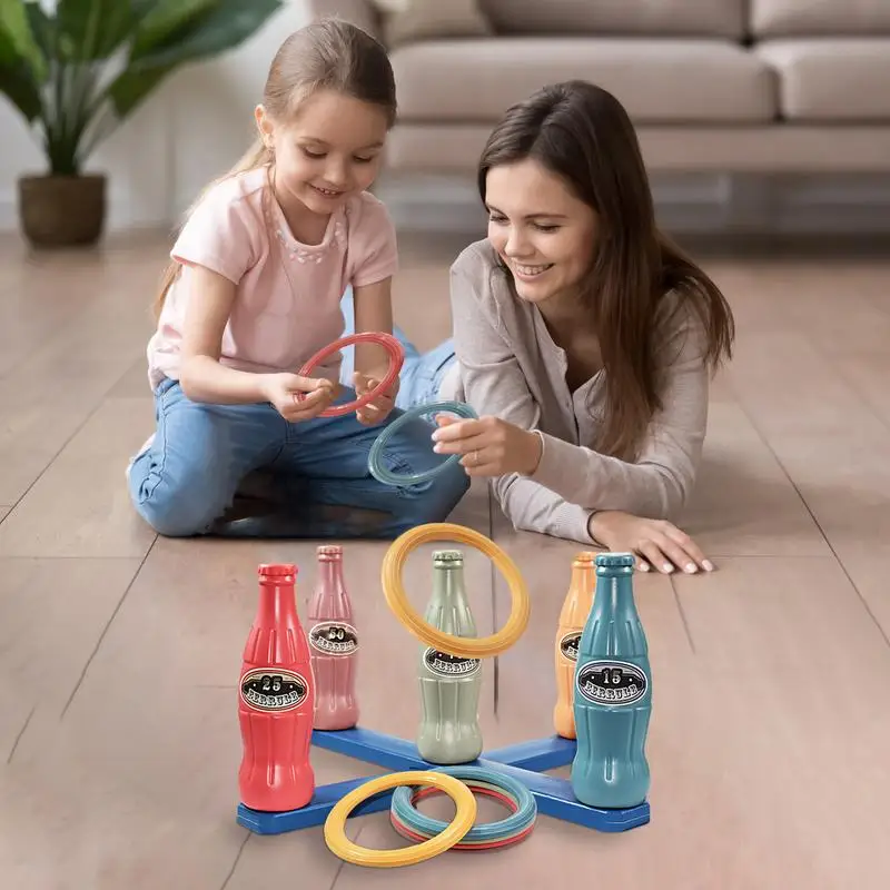 Jogando Quoits Toss para Crianças, Brinquedo Home Garden Game, Conjunto de Diversão ao Ar Livre, Presente Infantil, Novo, 2022