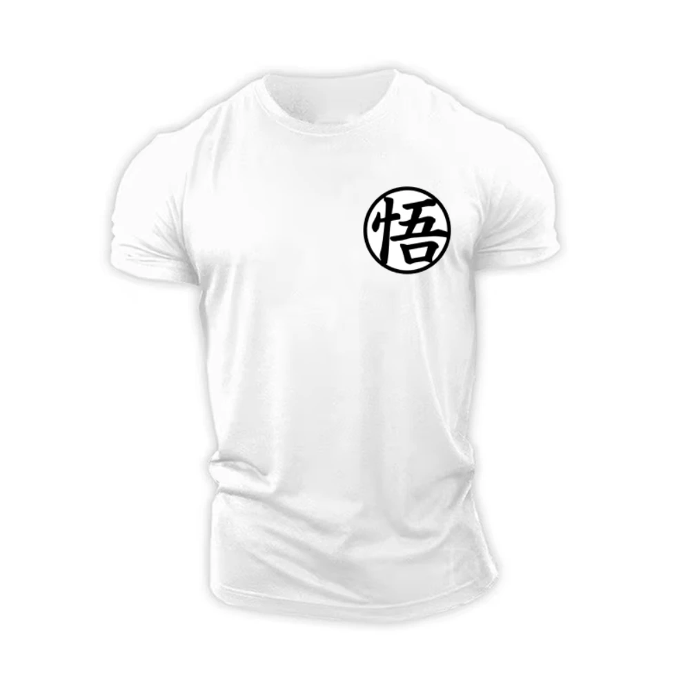 2026 Vintage Oversized Graphic T‑Shirt Japanese Style Circle Badge Left Chest Print Theme Art Loose Short Sleeve Street Tee