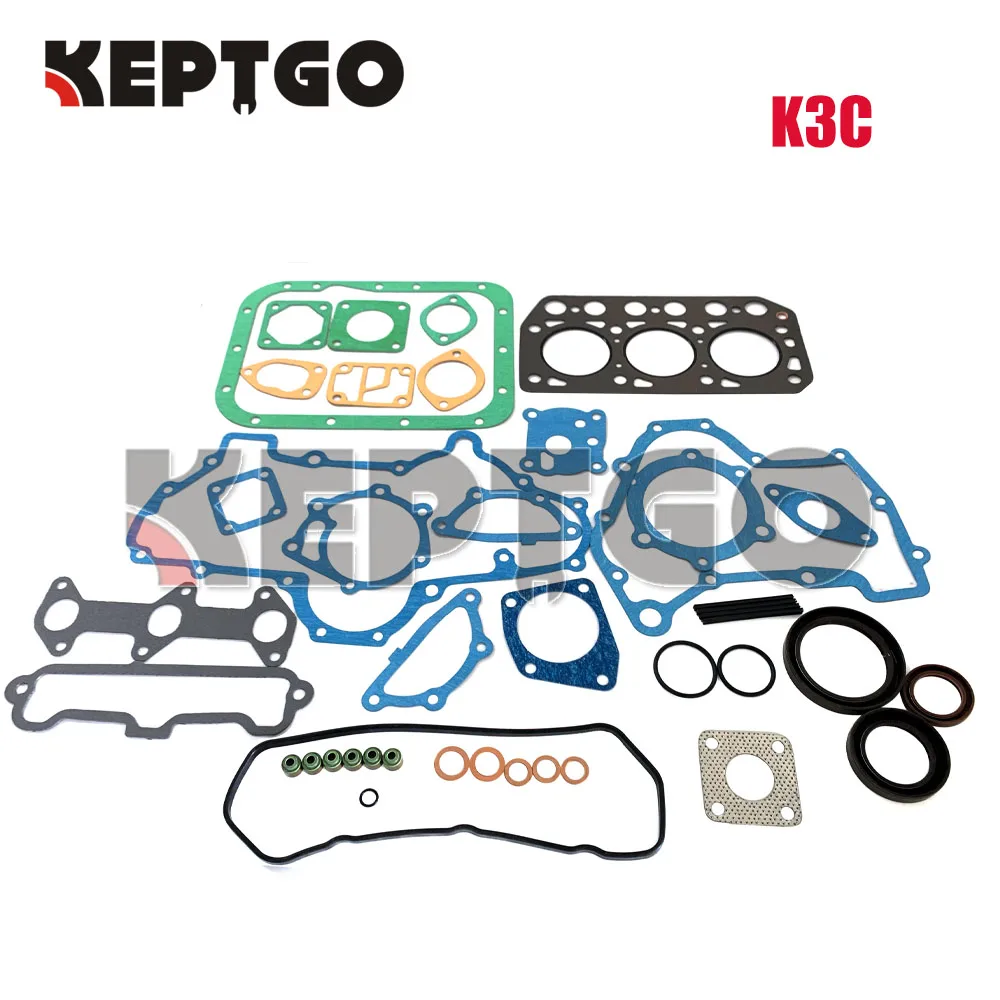 

NEW Overhaul Full Gasket Kit For Mitsubishi K3C ISEKI TU155F Tractor engine Parts