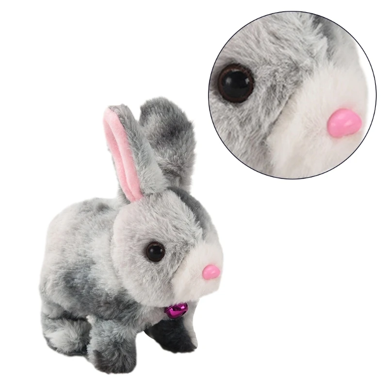 Regalo compleanno animali peluche peluche elettronico coniglio peluche per bambini D5QA