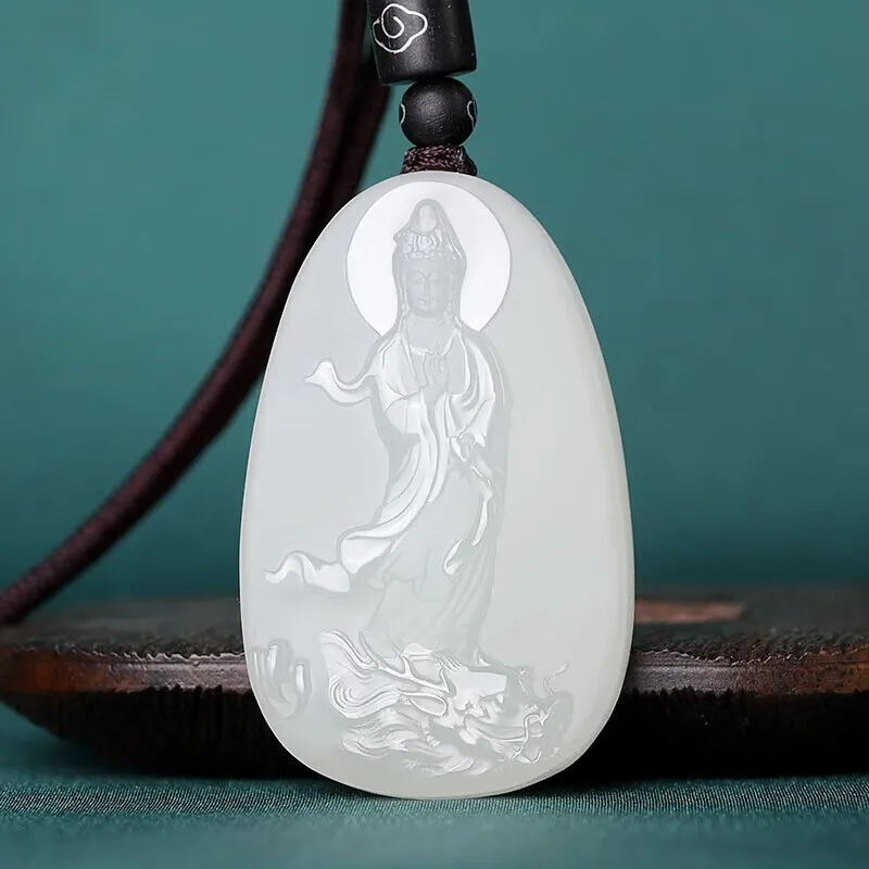 Afghanistan Guanyin Pendant Men's Necklace Men's Guanyin