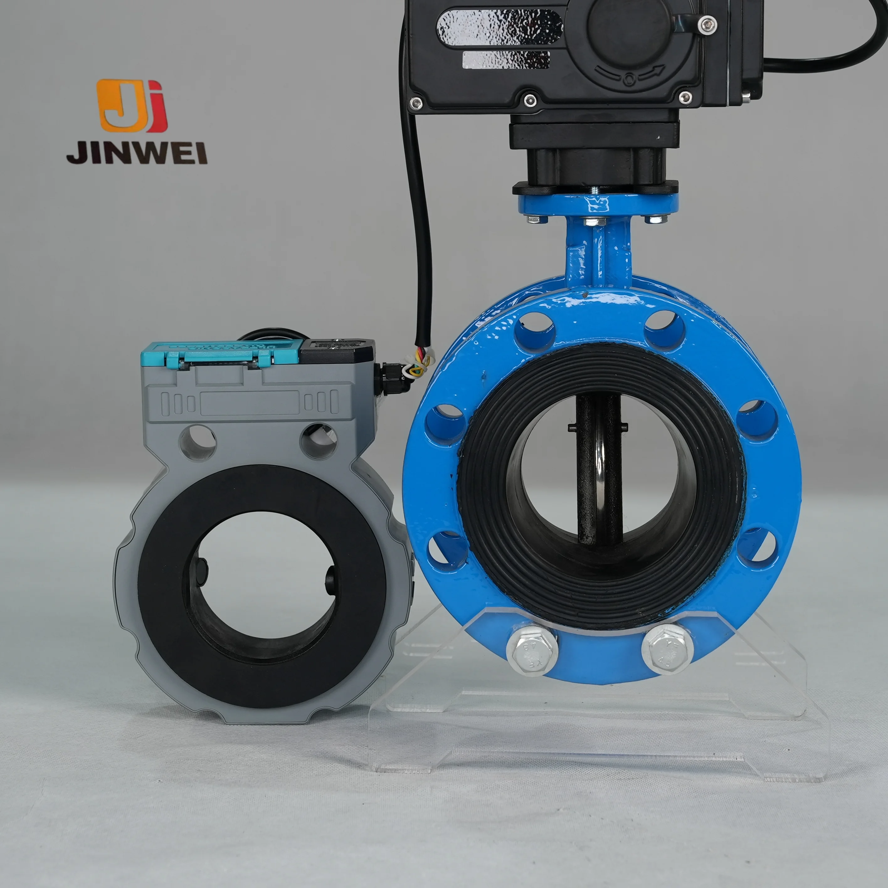 Solar-powered Electric Valve Wifi Intelligent Wireless Control Agricultural Irrigation butterfly Valve with Flow Speed Monitr