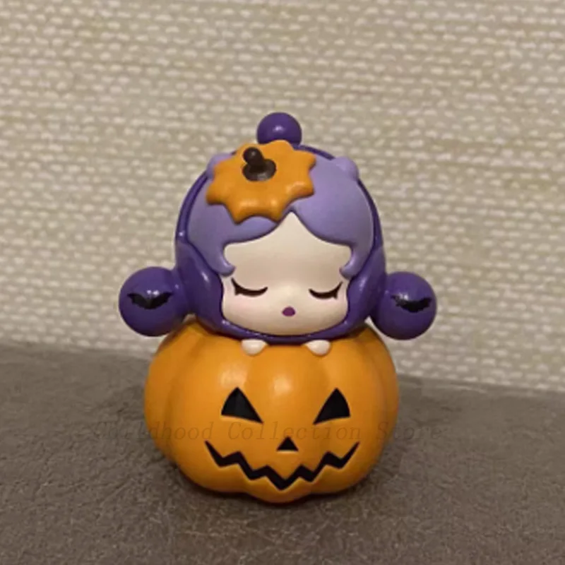 Halloween Pumpkin Series SKULLPANDA MOLLY ZISIGA PUCKY HACIPUPU DIMOO LABUBU ZIMOMO Action Figure Toys Cute Anime Dolls Gifts