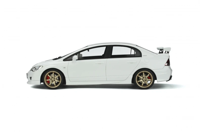 OTTO 1:18 For Civic FD2 Type-R Mugen JDM Limited Edition Metal Resin Model Ornament Toy Birthday Gift