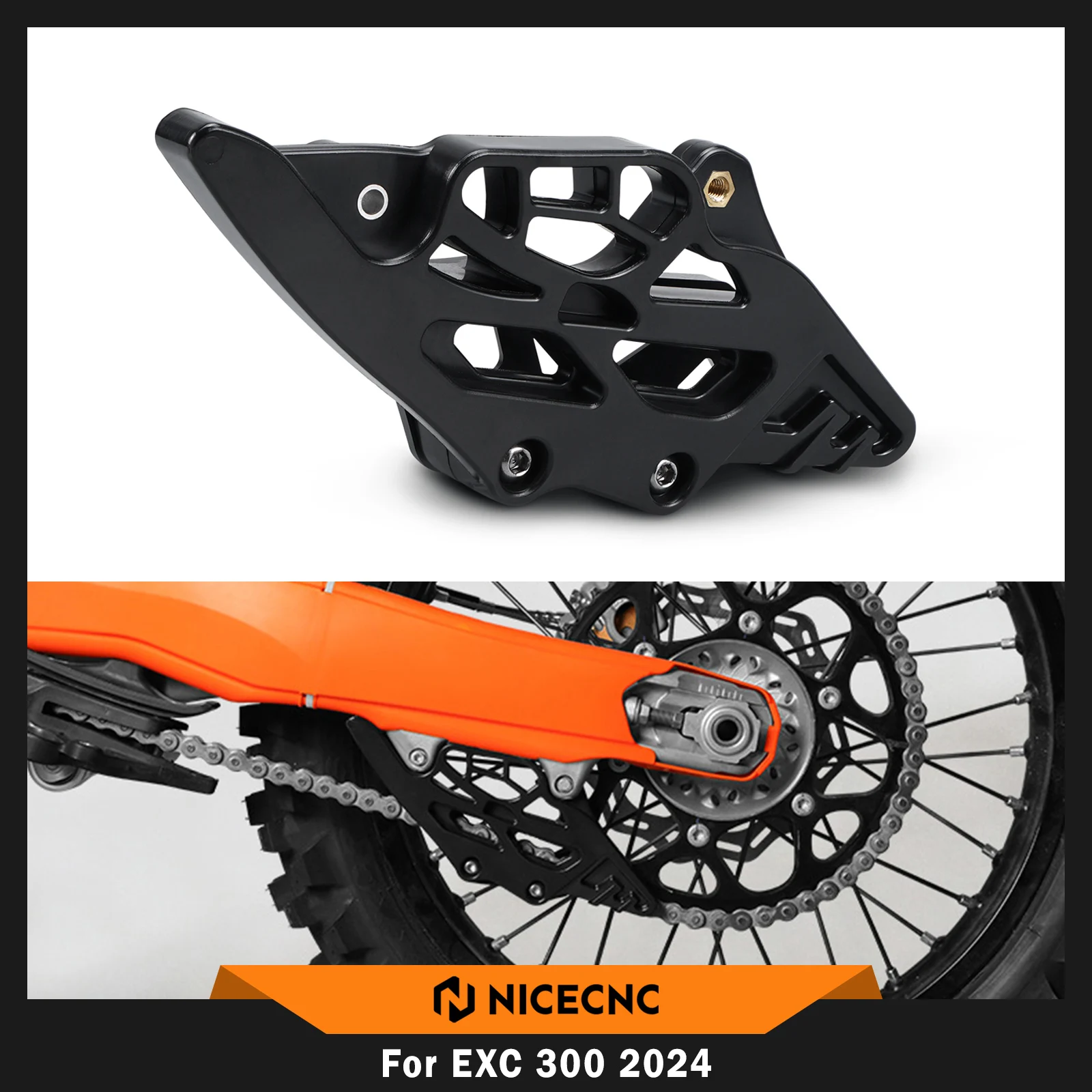 

For KTM 2024 EXC 300 EXC-F 350 SXF 450 Rear Chain Guide Chain Guard Protector For Husqvarna TE 300 FE 350 450 For GasGas EC 300