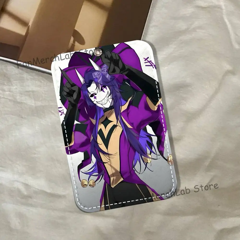 J-Jester F-FreakS C-Circus Cartoon Card Keychain Anime Fashion Pendant Bag ID Door Card Case Bus Card Cute Adult