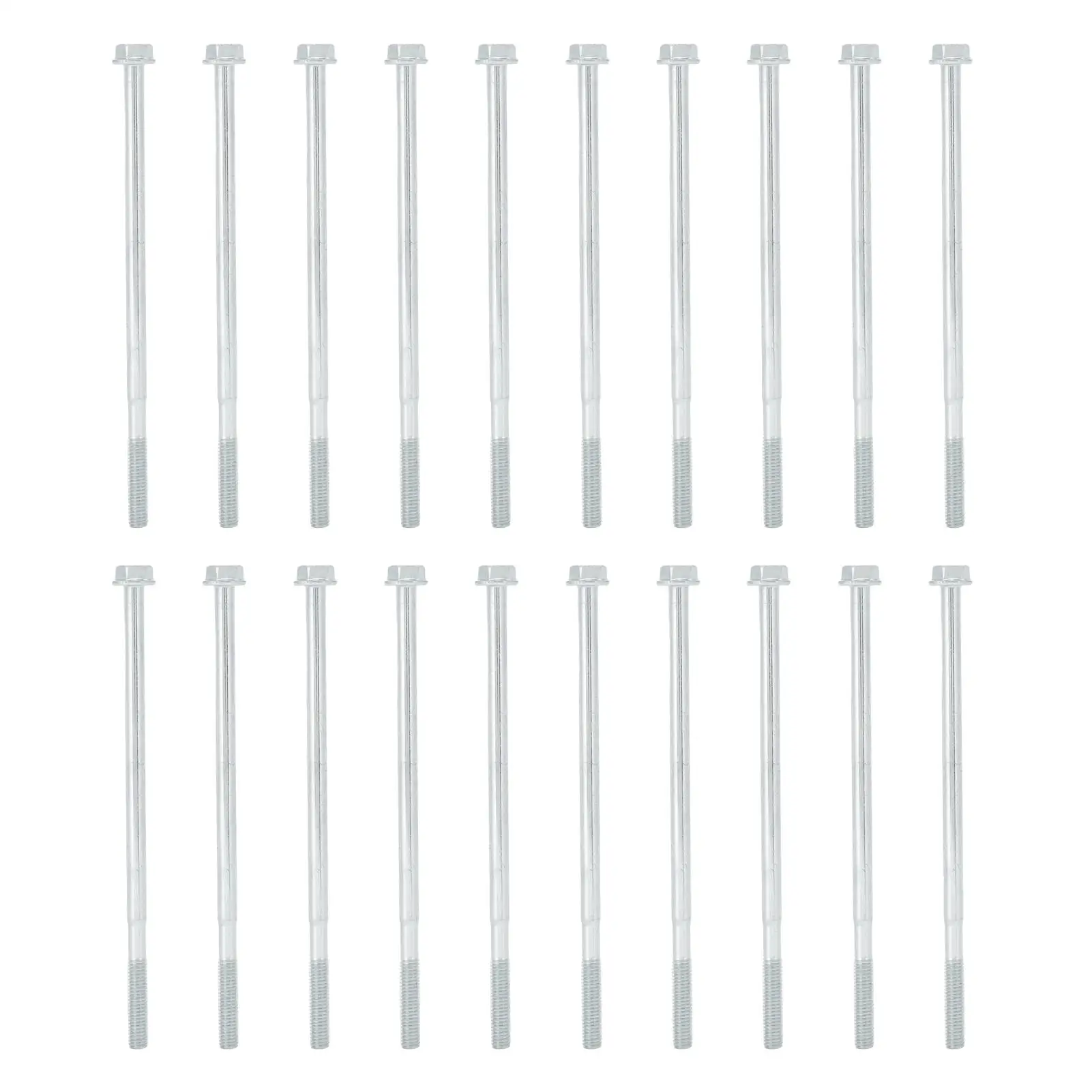 

20Pcs M6X135 Long Hex Bolts Flange Flat Head Screws for Generator Hardware Fixings Accessories