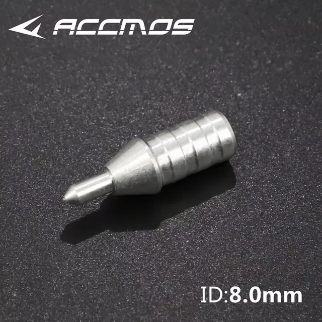 ACCMOS 36 stücke ID 3,2/4,2/5,2/6,2/8,0mm Aluminium Pin Nocken DIY Bogenschießen pfeil welle Zubehör 8