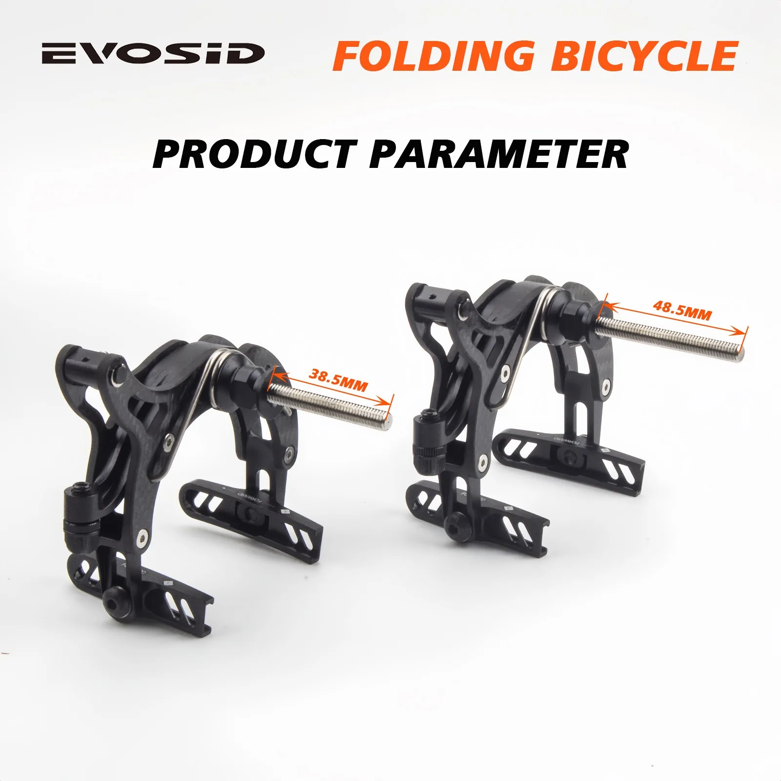 

EVOSID Road Bike C Brake Carbon Fiber Ultra-Light 142g High-Strength Caliper Clamp for 700C Racing/Training Bike​