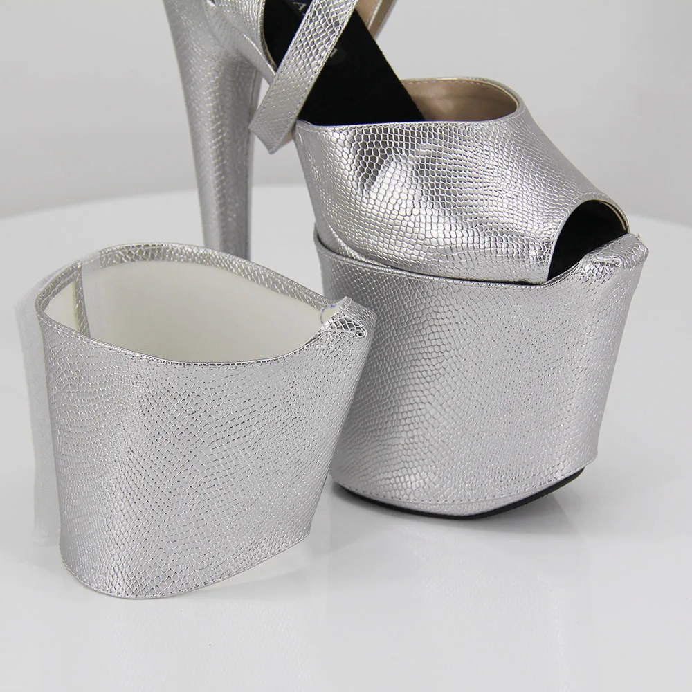 Protective Shoe Covers for Pole Dance High-Heel Sandals with 20cm and 23cm Heels, Available in a Variety of Colors.
