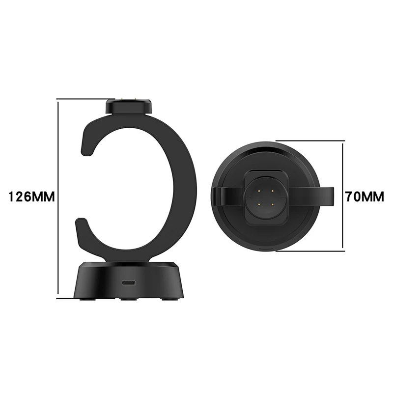 Magnetic Charger Dock Stand With USB Type-C Charging Cable Charge Station Base For Google Pixel Watch 3 41MM 45MM