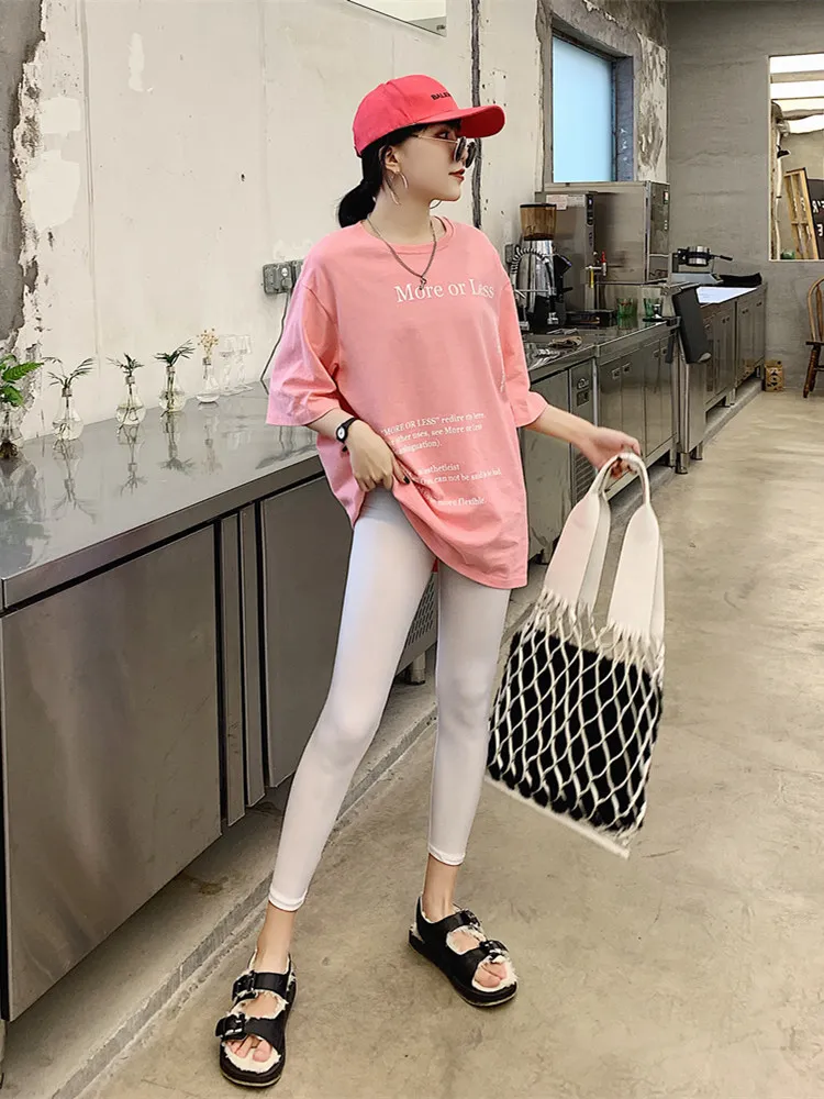 الصيف رقيقة الحرير الجليد اليوغا السراويل النسائية الرياضية ضيق سبعة تسعة طول التخسيس ey قاعدة طبقة السراويل ألياف البولي يوريثين المرنة