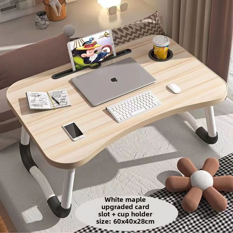 Bed Desk Foldable Computer Desk Simple Student Small Dining Table Bedroom Dormitory Home Study Simple Small Table