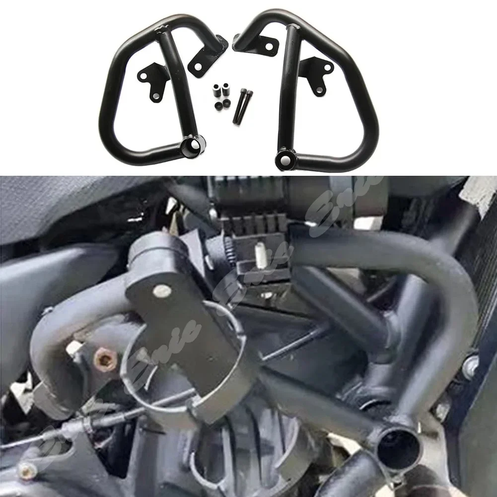 For Yamaha MT07 FT07 MT FZ 07 MT-07 FT-07 2014-2024 Motorcycle Highway Engine Guard Bumper Frame Crash Bar Falling Protector