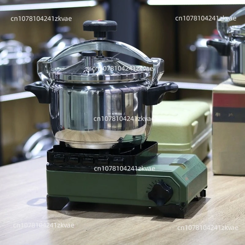 304 Stainless Steel Household Gas-Fired Explosion-Proof Pressure Cooker Thickened Compact Pressure Cooker