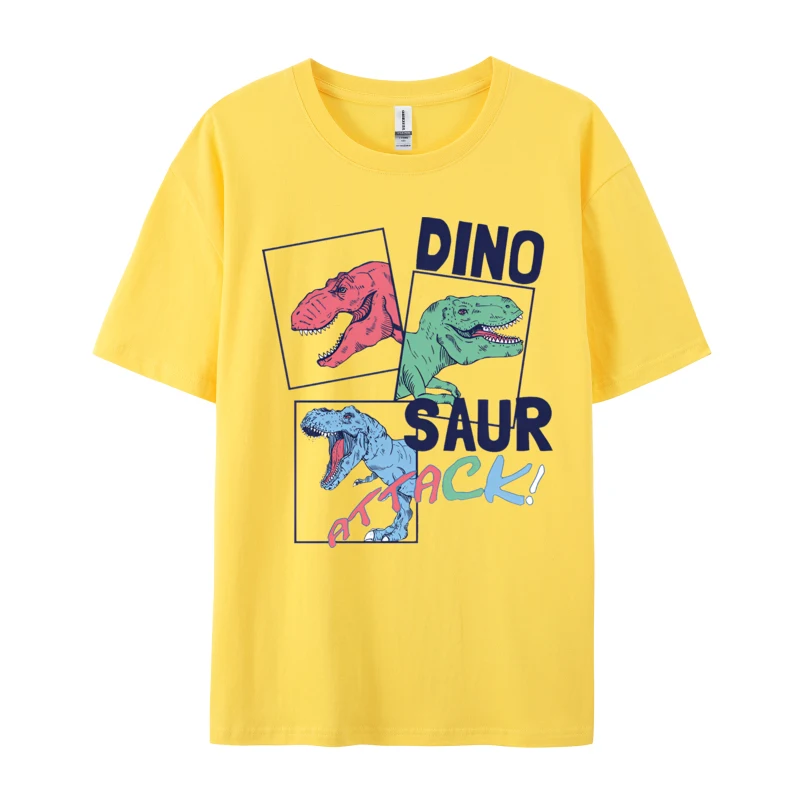 

Rage Battle T-Shirt Dinosaur Adult Cotton T-Shirts Birthday Funny Printed T Shirt Retro Wholesale