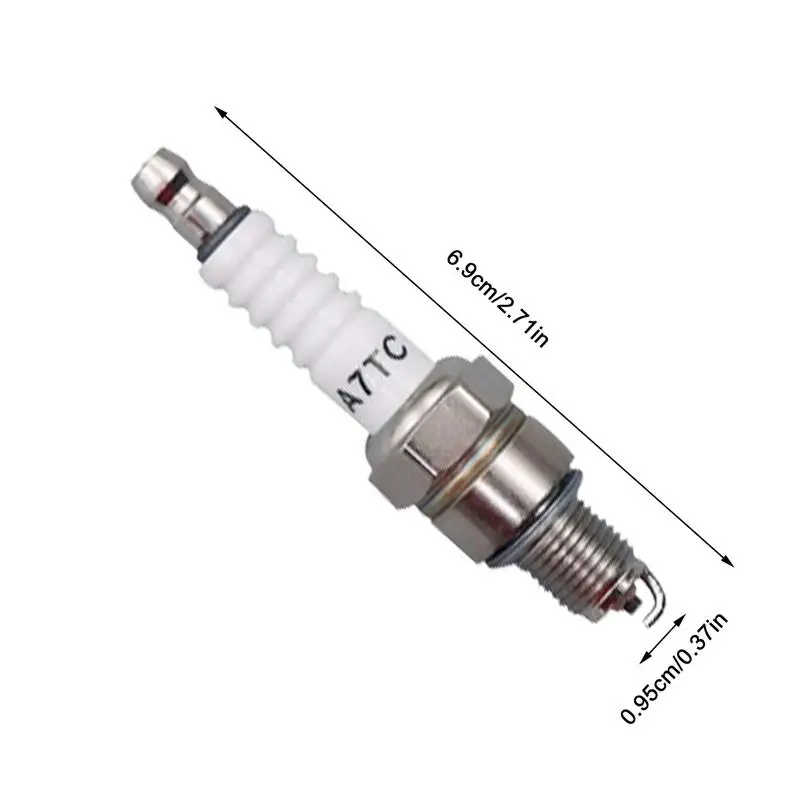 Bujía de carreras de alto rendimiento, 3 electrodos triples A7TC D8TC para GY6 CG 50 70 110, motocicleta Atv Scooter Dirt Bike Go Kart