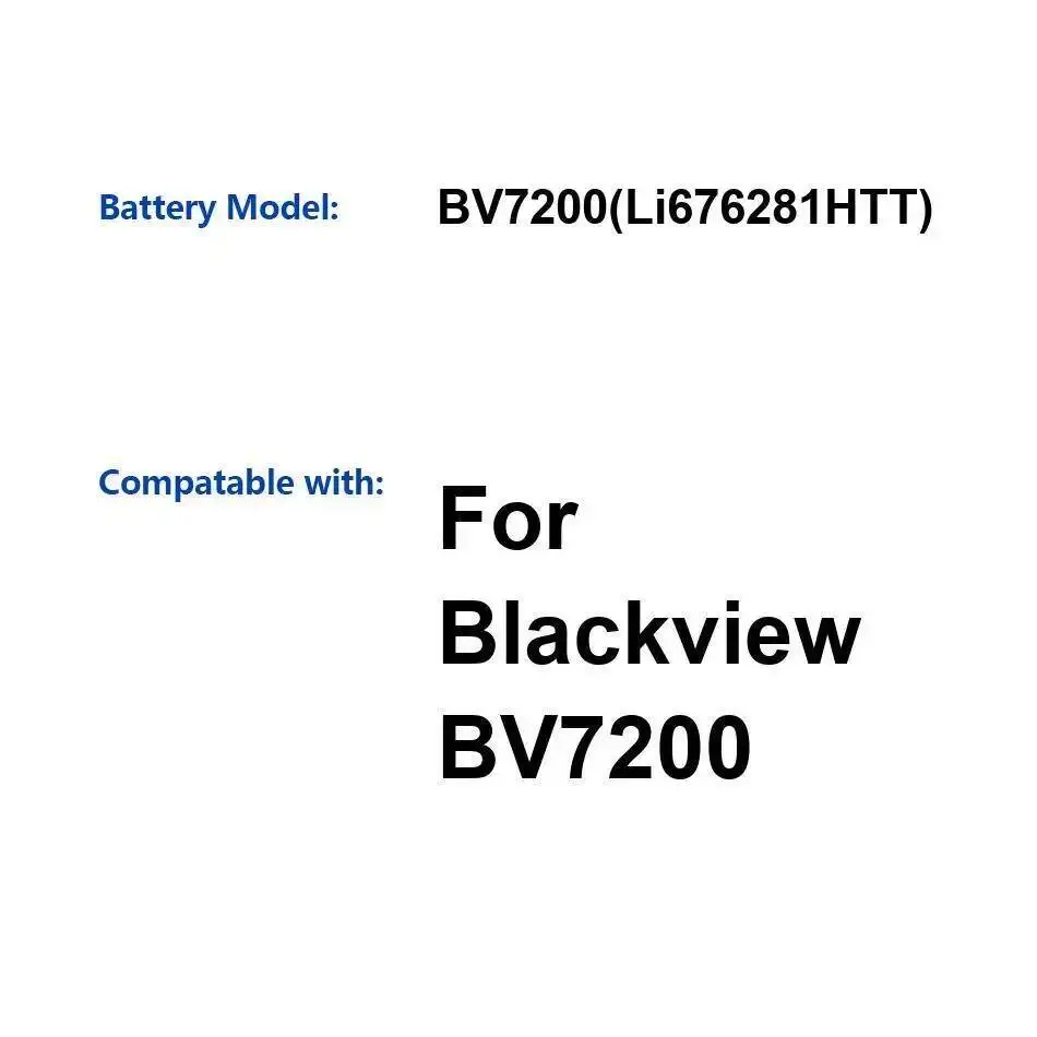 

Долговечная работа для Blackview BV7200 Li676281변 стабильная батарея мобильного телефона емкостью 5180 мАч