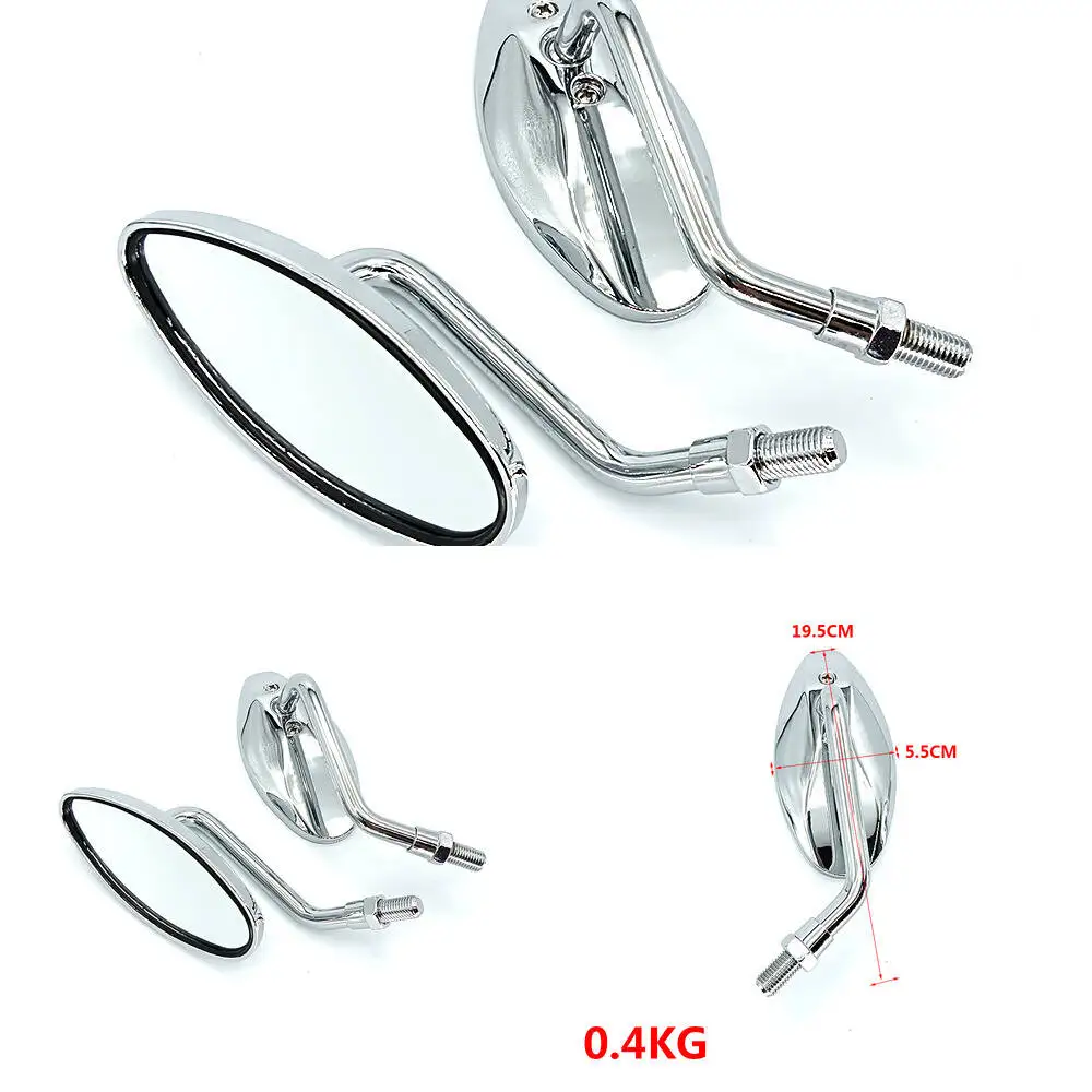

Mirrors Mirror Rearview Universial New Motorcycle 10Mm Scooter E-Bike 2Pcs/Pair Electromobile Back Side Convex Mirror