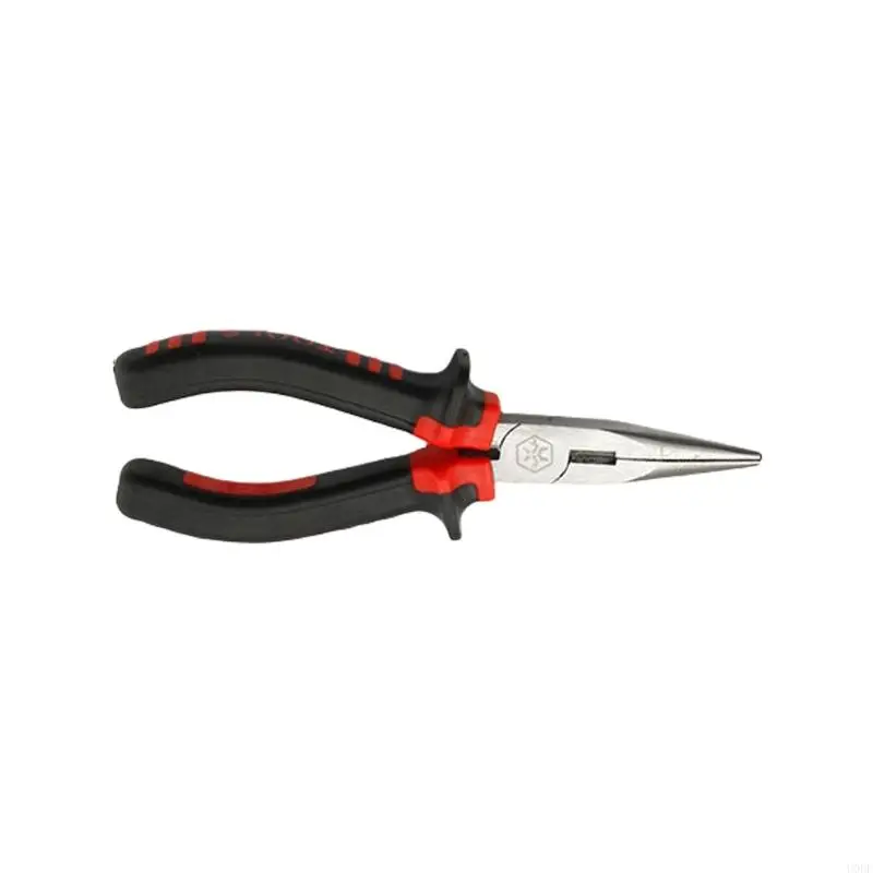 Compact 6/8Inch Needle Nose Pliers High Strength Steel Long Nose Pliers with Spring Loaded for Detailed Crafting Project
