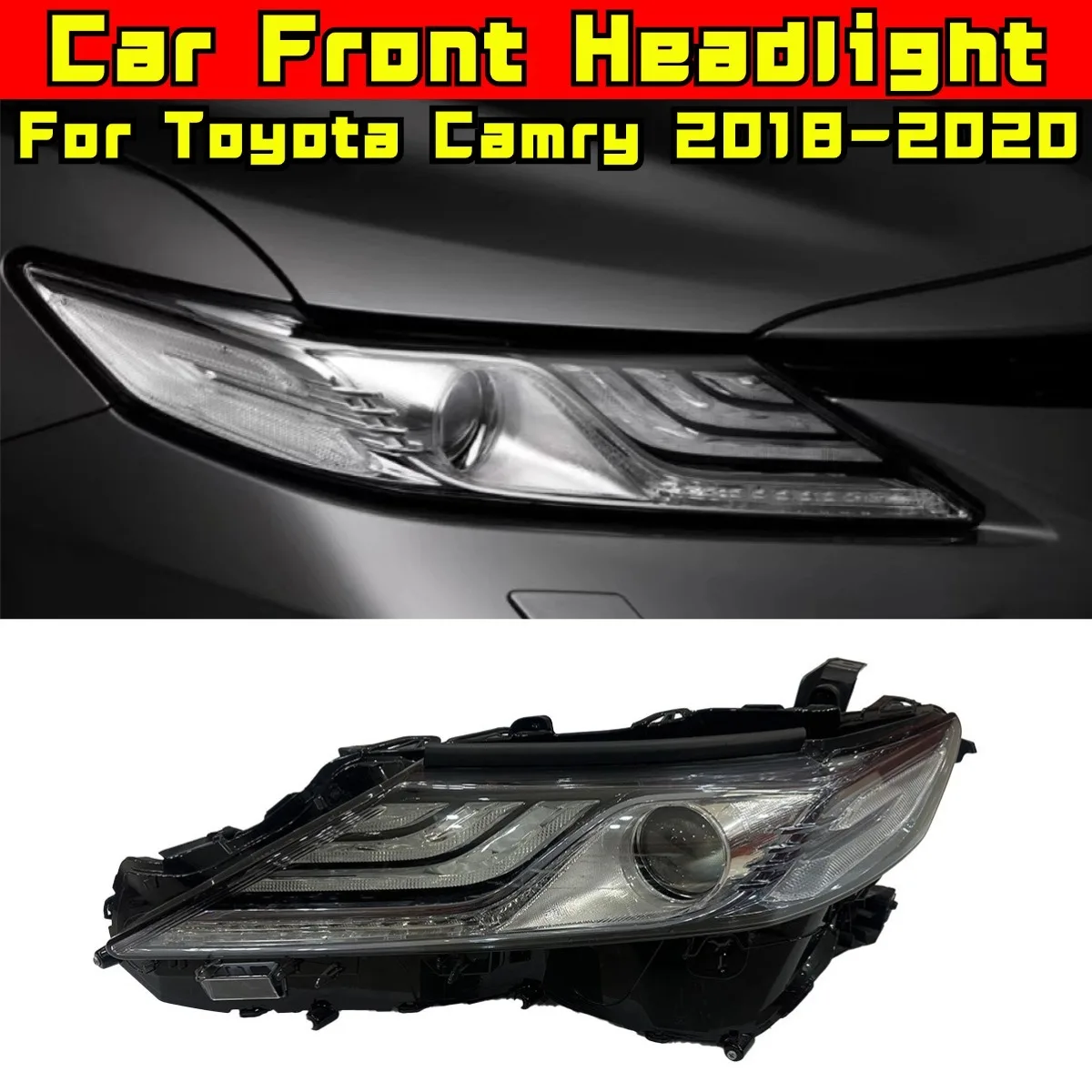 For Toyota Camry 2018-2020 European Edition Lamp LED Daytime Light Front LED Headlamp Assembly Wide Light Lamp 81150-06E50