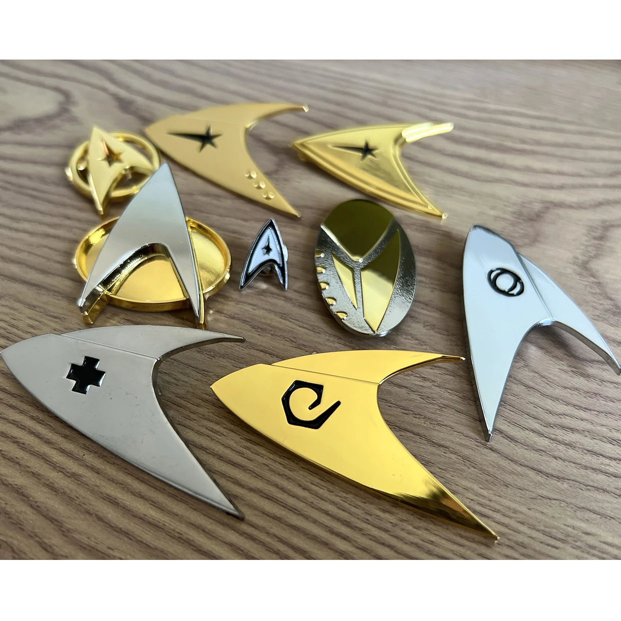 Star Trek Communicator Badges Cosplay TV Anime Halloween Party Costumes Accessories Fans Collectables Friends Gifts