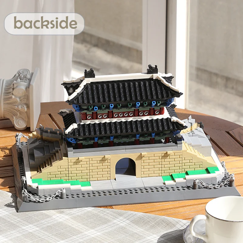 Korea-sungnyemun World Famous Building Blocks Architecture Series Namdaemun toys Model Cathédrale Notre Dame de Paris