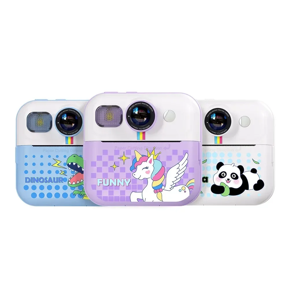 Kids Instant Print Digital Camera 1080P with 32GB SD Card 3 Paper Rolls Color Pencils Ideal Gift for Boys and Girls Ages 5-13