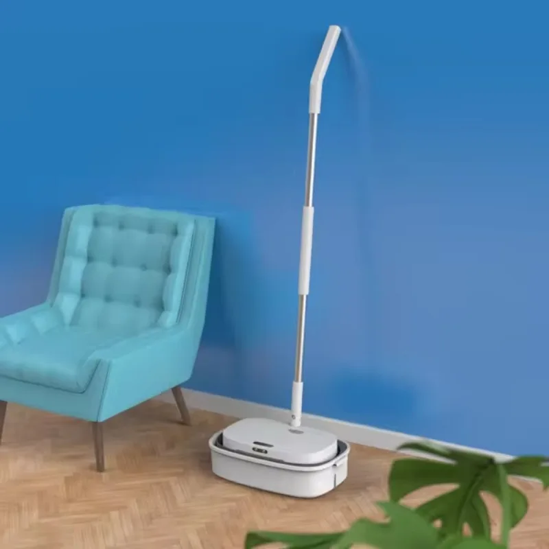 Smart Wireless Electric Mop Cleaner with Rechargeable Battery with Cleaning Bucket Mop Packed Together