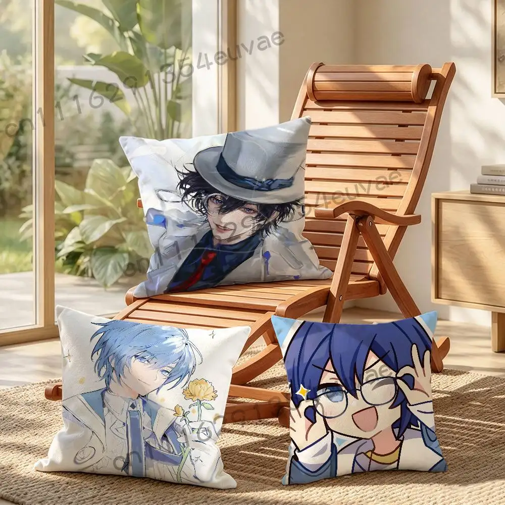 Virtual Singer K-Kaito Pillow Cushion Cover Pillowcase Living Room Sofa Home Decor Customized Cartoon