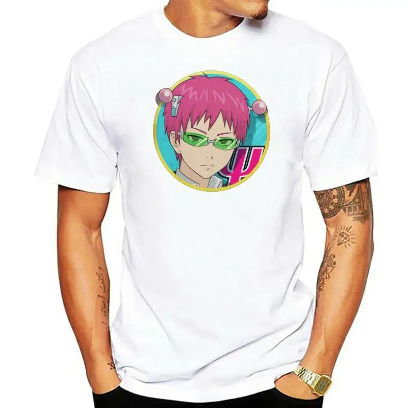 Soft Boy Saiki K Kusuo No Psi Nan T shirt Round Neck Tee Shirt Summer Soft Cotton short sleeve tshirt harajuku