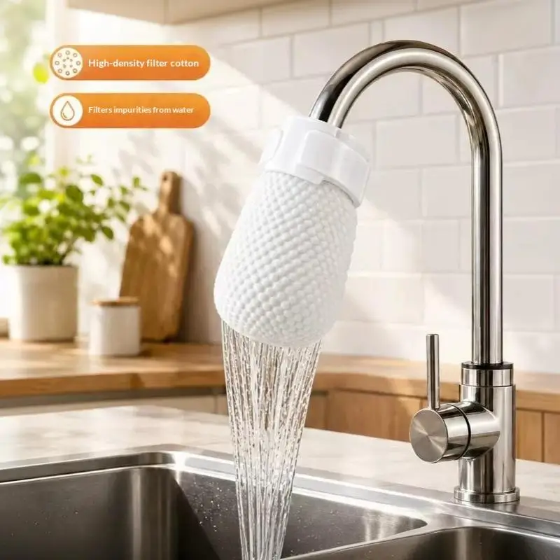 Nylon Mesh Water Filter Bag For Faucet Rust Impurity Removal Kitchen Bathroom Sink Purification Accessories