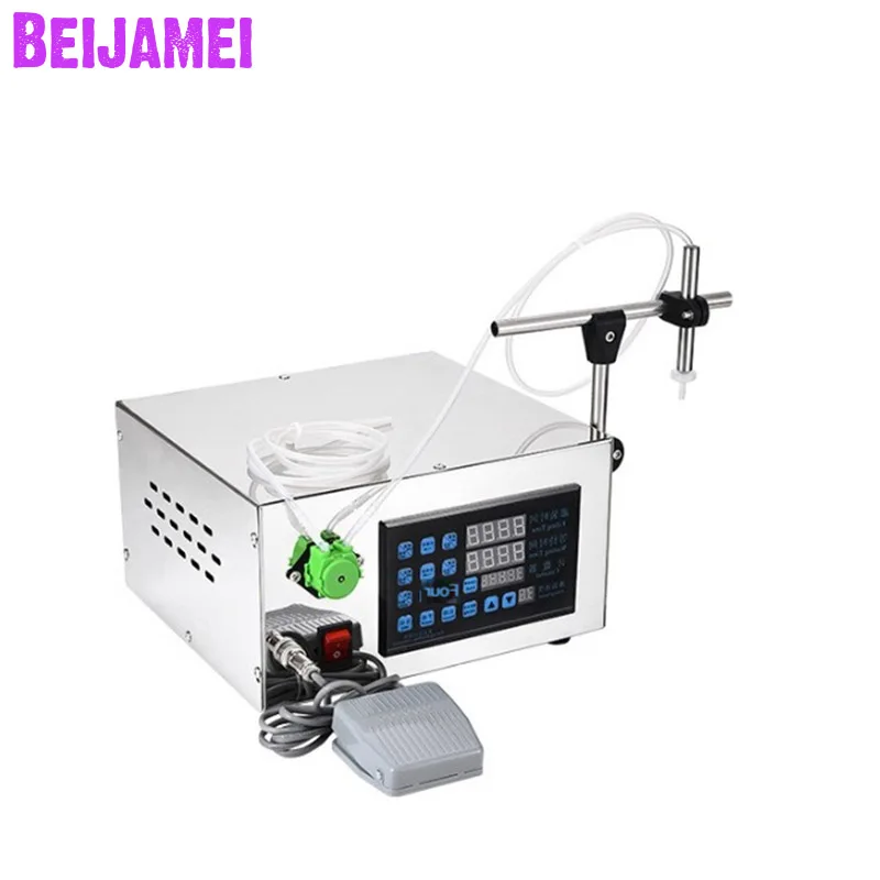 

BEIJAMEI 1-5 ML Electric Filling Machine Glue Nail Polish Essential Oil Eye Drops Chemical Liquid Filler Packaging Machine