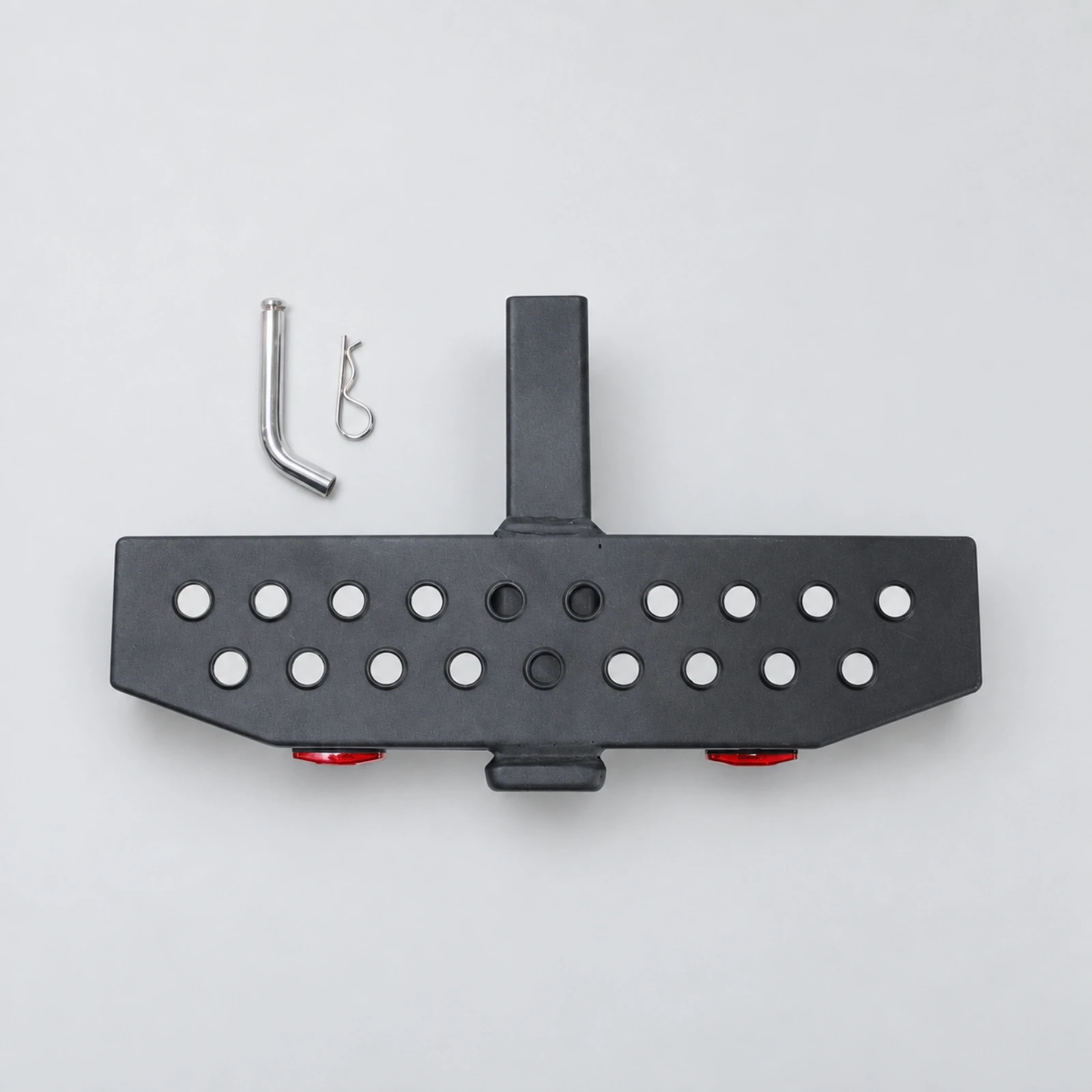 Trailer Hitch Step with 2 Inch Receiver Wide Platform Hitch-Mounted Bumper Step Drainage-Friendly Easy to Install