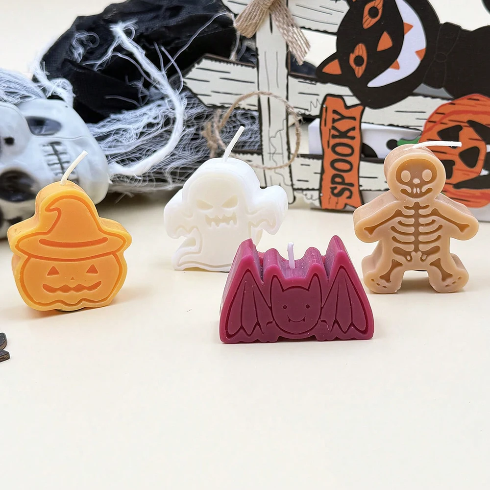 Creative Halloween Skeleton Pumpkin Scented Candle Funny and Festive Fragrances Gift High Craftsmanship Ornaments view 6