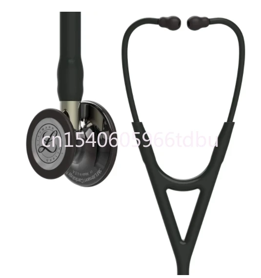 6204, Black Tube, High Polish Smoke Chestpiece, Champagne Stem 6204 3M Littmann Cardiology IV Stethoscope,