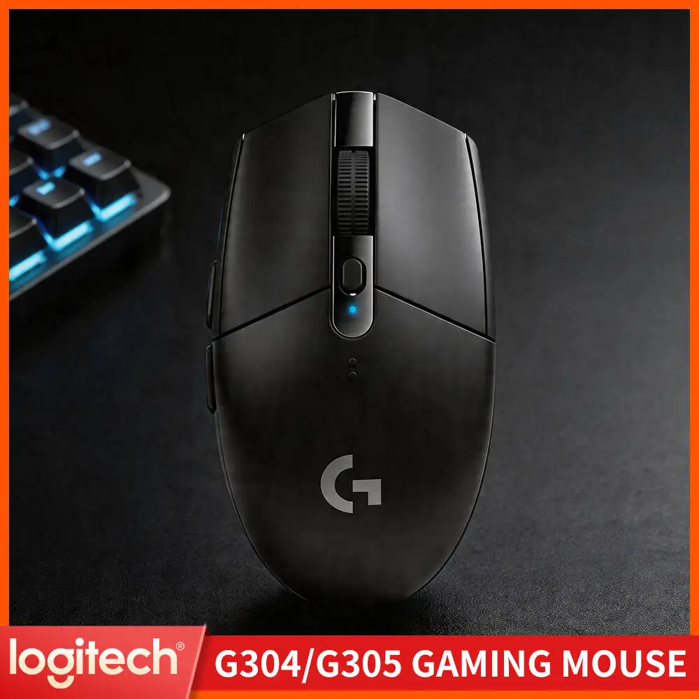 Logitech G304 LIGHTSPEED Wireless Gaming Mouse 12000 DPI 1ms Latency HERO Sensor 250hr Battery Compact Design Users