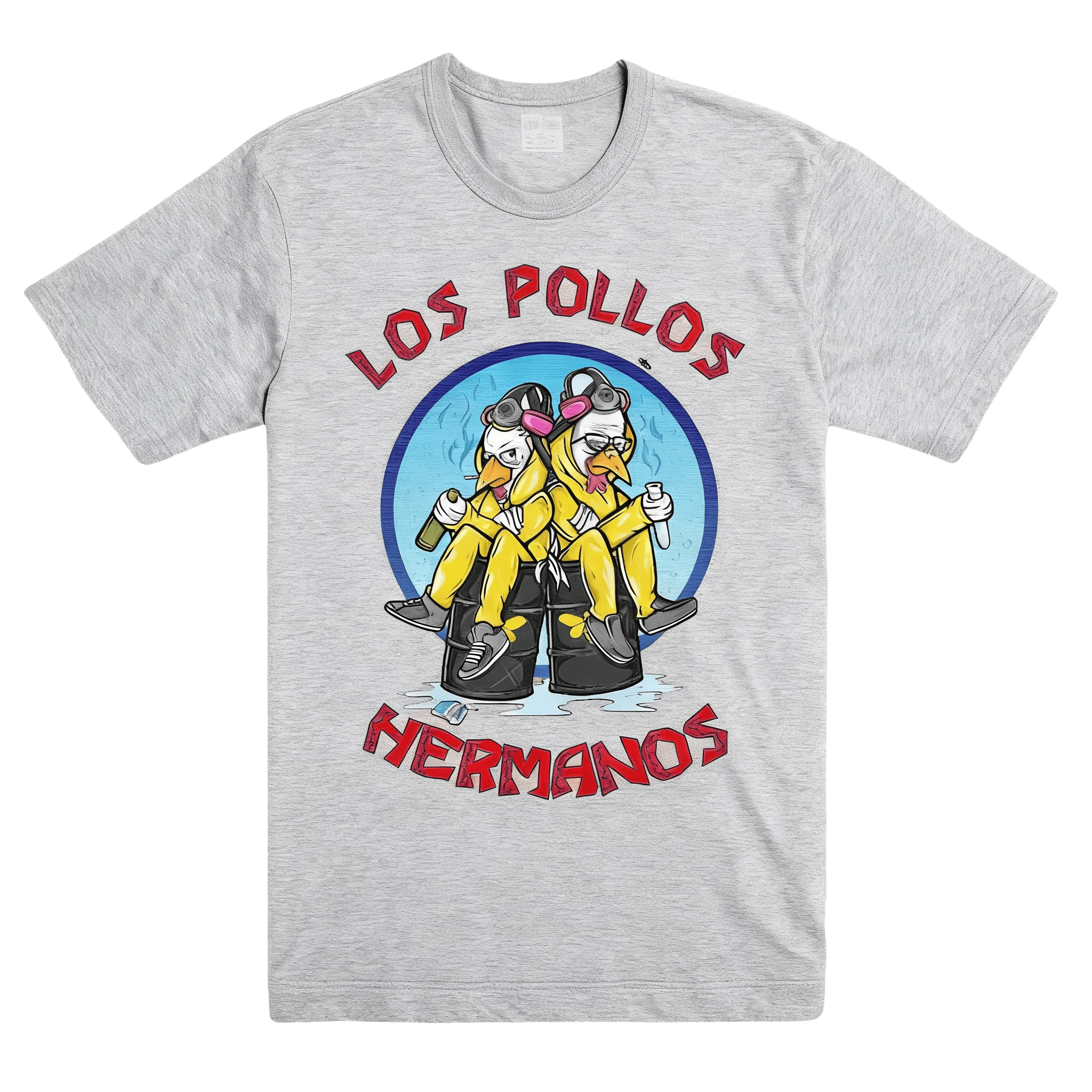 كسر سيئة لوس بولوس هيرمانوس مطبوعة عادية موضة تي شيرت صيفي الرجال والنساء فضفاض المتضخم ريترو القطن تي شيرت #3