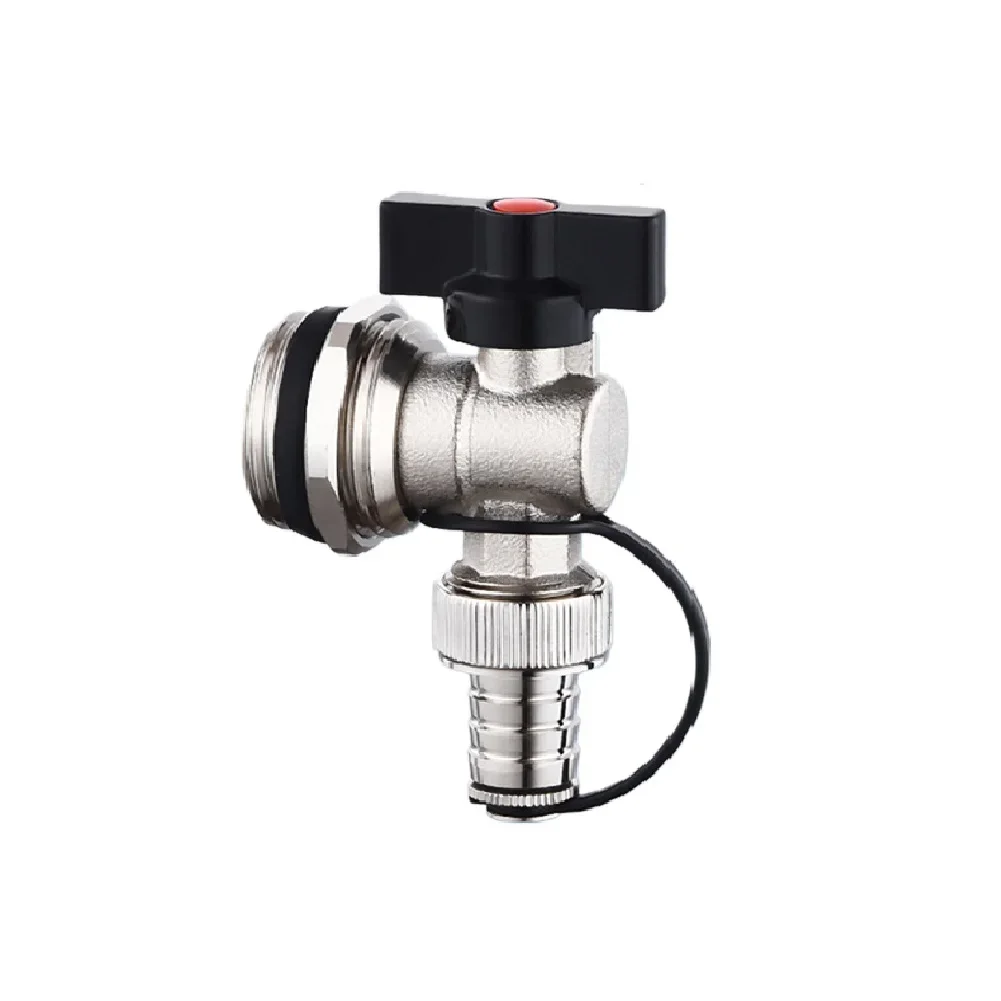 Heating System Connector Underfloor Heating Distributor High Temperature Valve Connector Valve Nickel Plated Finish