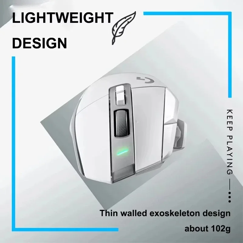 ل G502 X LIGHTSPEED مفاتيح ميكانيكية بصرية ماوس ألعاب لاسلكي HERO 25K مستشعر الألعاب مع واجهة USB