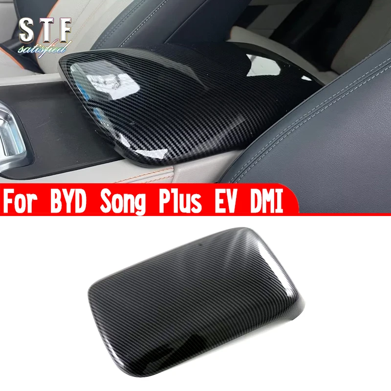 

ABS Interior Armrest Cover Trim Car Accessories Stickers For BYD Song Plus EV DMI 2022 2023
