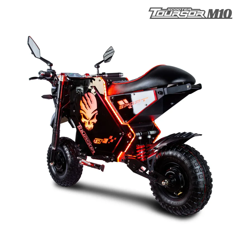 Electric motorcycle M10 10000W motor 72V50AH battery mountain e-bike high performance all-terrain riding Electric off-road bike image 3