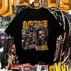 J cole dreamville vintage camiseta j cole rap hip hop j cole merch presente feminino homem unissex camiseta dos homens presentes de grandes dimensões